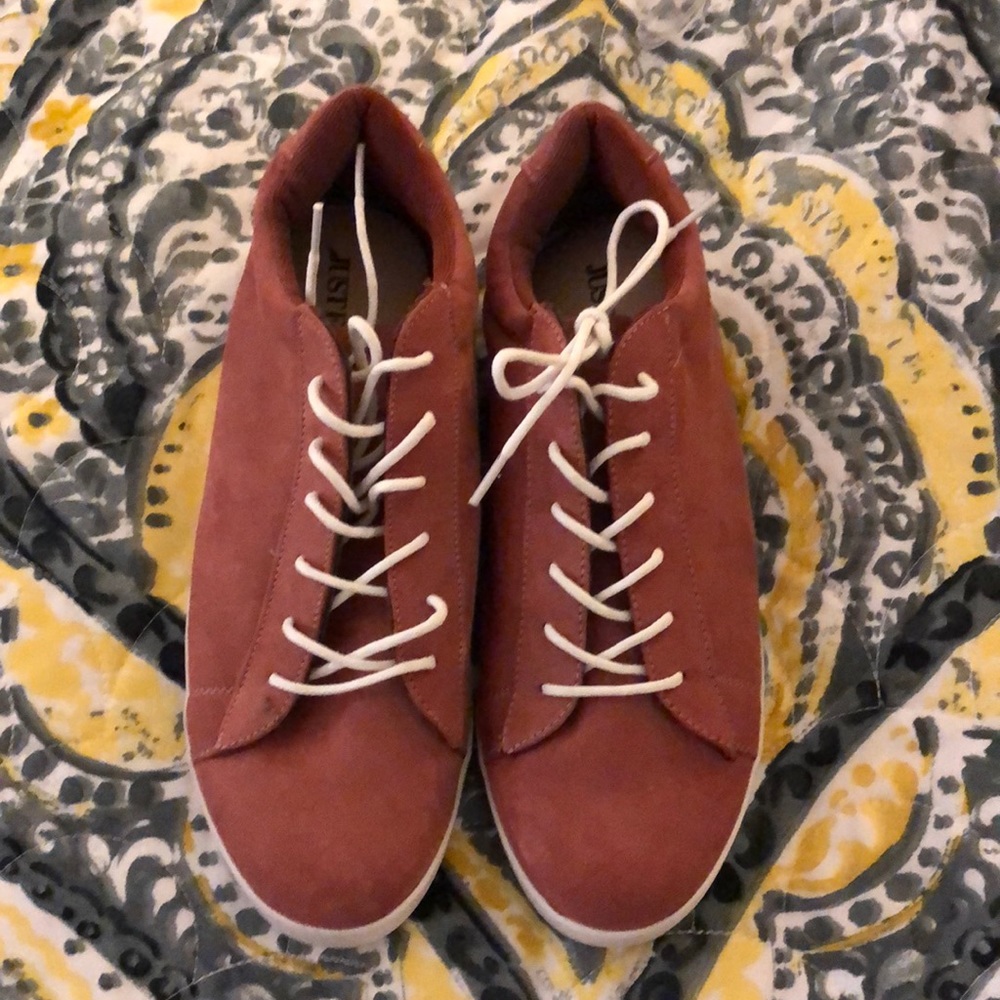 Faux suede sneakers